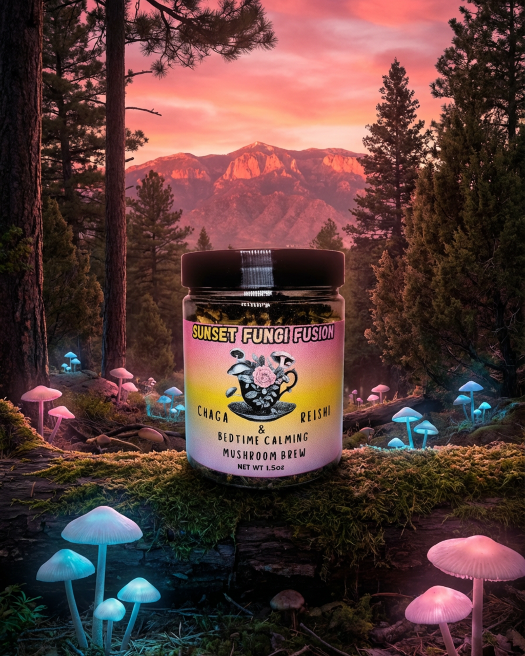 Sunset fungi Fusion Loose Leaf Tea