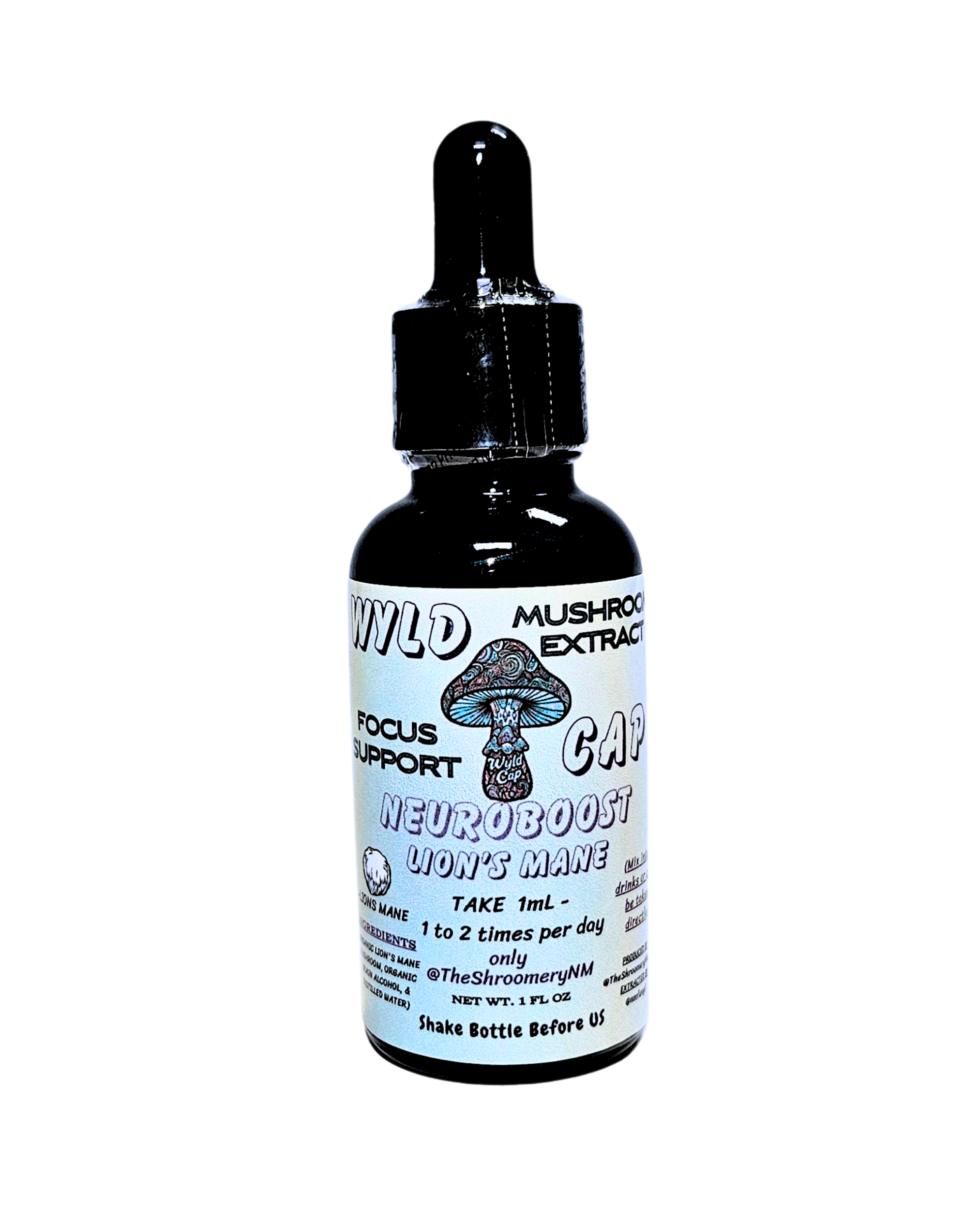 1oz Wyld Cap Lions Mane Tincture